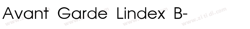 Avant Garde Lindex B字体转换